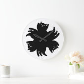 Drie kat. Chic. Cute. Koel Grote Klok (Huis)