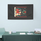 Drie kat grappige kerst kat lelijke kerst trui Mij Spandoek (Beurs)