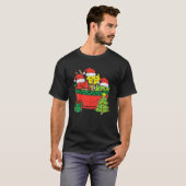 Drie kat Ramen Kitten Anime Kerstmis Ugly T-shirt (Voorkant volledig)