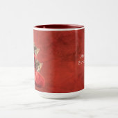 Drie katjes in een Kerstmuts Kerstmug Mok (Midden)