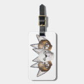 Drie katten bagagelabel (Voorkant verticaal)