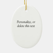 Drie Katten betekenen een optionele personalisatie Keramisch Ornament (Achterkant)