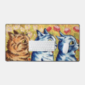 Drie katten die zingen door Louis Wain Bureaumat (Keyboard & Muis)