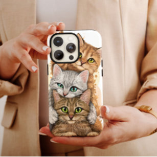 Drie katten dierlijk iPhone Case Mate