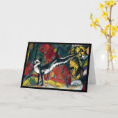 Drie Katten door het Wenskaart van Franz Marc Kaart (Gele Bloem)