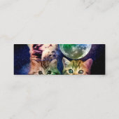Drie katten en de maan mini visitekaartje (Achterkant)