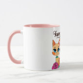 Drie katten "Happy Mothers Day" Mok (Links)