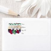 Drie katten in kousen etiket (Insitu)