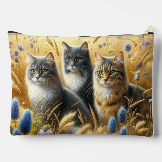 Drie katten Kattenliefhebber Etui (Achterkant)