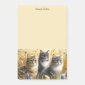 Drie katten Kattenliefhebber Post-It Notes (Voorkant)