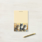 Drie katten kattenliefhebber Post-It-notities Post-it® Notes (Op bureau)