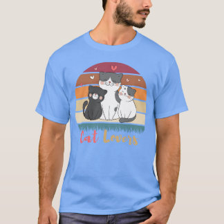 Drie katten Kattenliefhebbers T-shirt