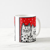 Drie Katten Koffiemok (Voorkant rechts)