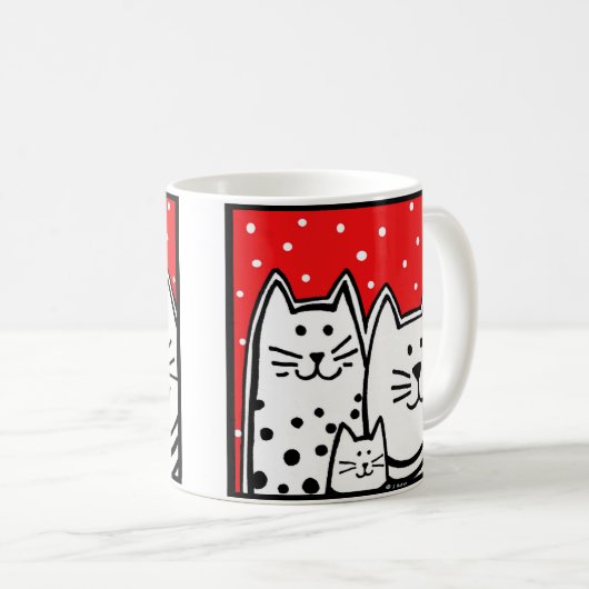 Drie Katten Koffiemok (Voorkant rechts)