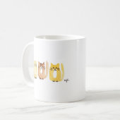 Drie katten koffiemok (Voorkant links)