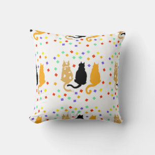 Drie katten kussen