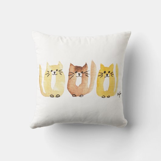 Drie katten kussen (Achterkant)