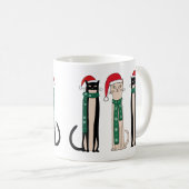 Drie katten met een pet koffiemok (Voorkant rechts)