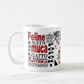 Drie katten Mok 11oz. Rood, zwart, wit (Links)