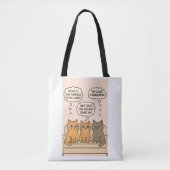 Drie katten op de bank tote bag (Voorkant)