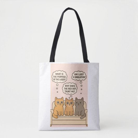 Drie katten op de bank tote bag (Voorkant)