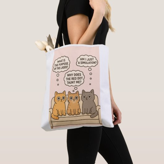 Drie katten op de bank tote bag (Dichtbij)