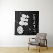 Drie katten, pompoen en spin Halloween Wandkleed (In Situ (horizontaal))