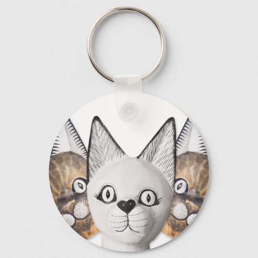 Drie katten sleutelhanger (Voorkant)