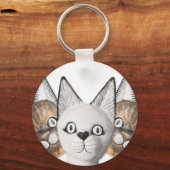 Drie katten sleutelhanger (Voorkant)