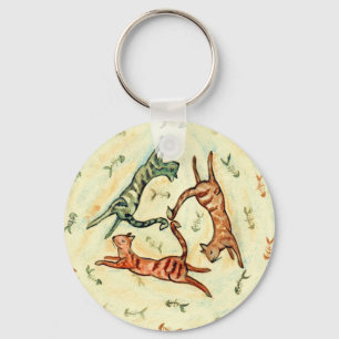 Drie katten sleutelhanger