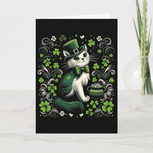 Drie katten St. Patrick's Day Kitty Kitten Liefheb Kaart (Voorkant)