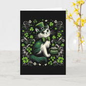 Drie katten St. Patrick's Day Kitty Kitten Liefheb Kaart (Gele Bloem)