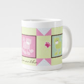 Drie katten stoppen met blokkeren Jumbo-Mok Grote Koffiekop (Voorkant rechts)