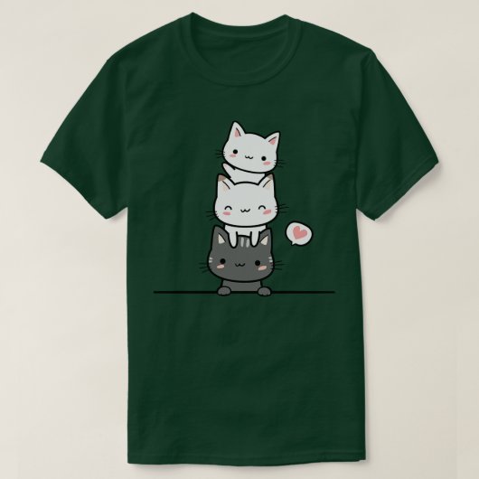 Drie katten t-shirt (Design voorkant)