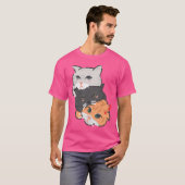 Drie katten t-shirt (Voorkant volledig)