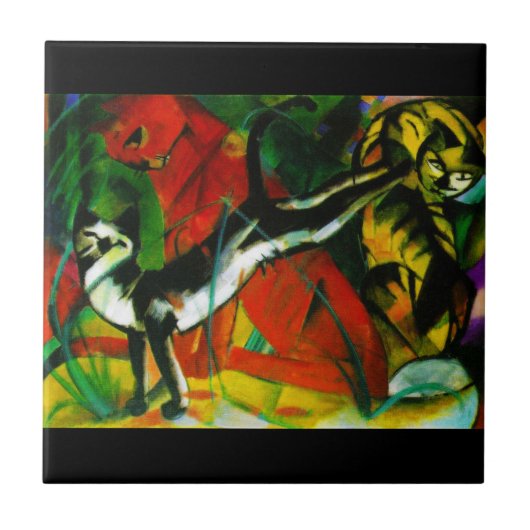 Drie katten tegeltje (Voorkant)