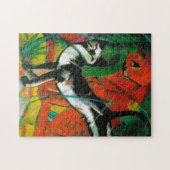 Drie katten van Franz Marc Legpuzzel (Horizontaal)