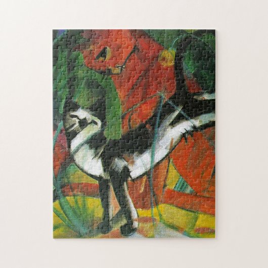 Drie katten van Franz Marc Legpuzzel (Verticaal)