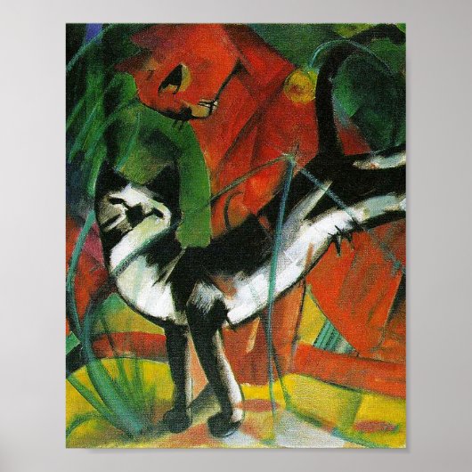 Drie katten van Franz Marc Poster (Voorkant)