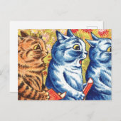Drie katten van Louis Wain Briefkaart (Voorkant / Achterkant)