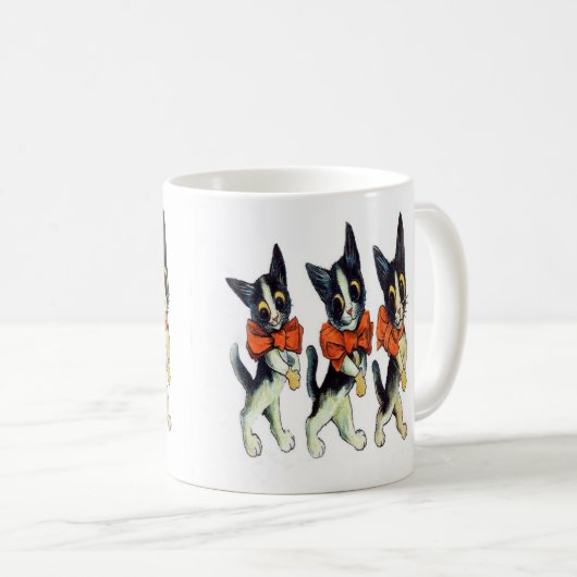 Drie katten van Louis Wain -  katkunst Koffiemok (Voorkant rechts)