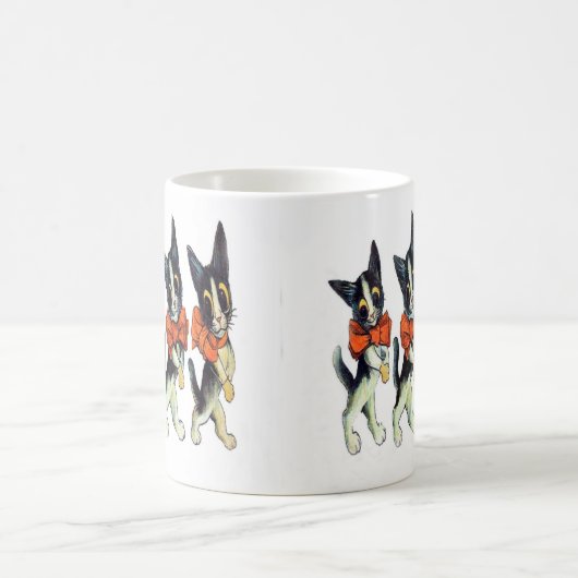 Drie katten van Louis Wain -  katkunst Koffiemok (Center)
