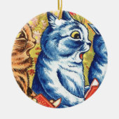 Drie katten van Louis Wain Keramisch Ornament (Voorkant)