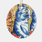 Drie katten van Louis Wain Keramisch Ornament (Links)
