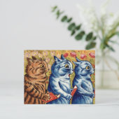Drie katten zingen. Gouache van Louis Wain, 1925 Briefkaart (Staand voorkant)