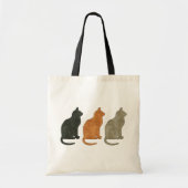 Drie kattenkat-Canvas tas (Voorkant)