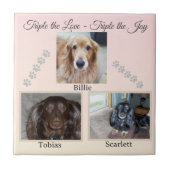 Drie keer de Liefde - Drie keer de Vreugde Tegeltje (Voorkant)