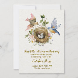 Drie keer de vreugde: een feest voor onze drieling kaart