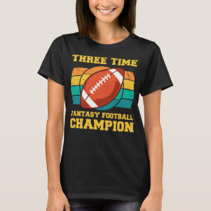 Drie keer Fantasy Football Champion T-shirt