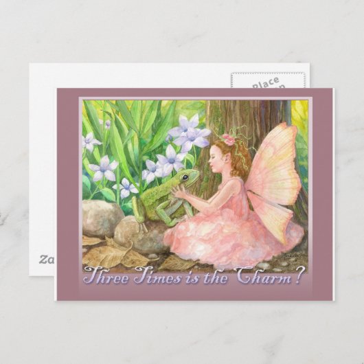Drie keer is de charme briefkaart (Voorkant / Achterkant)